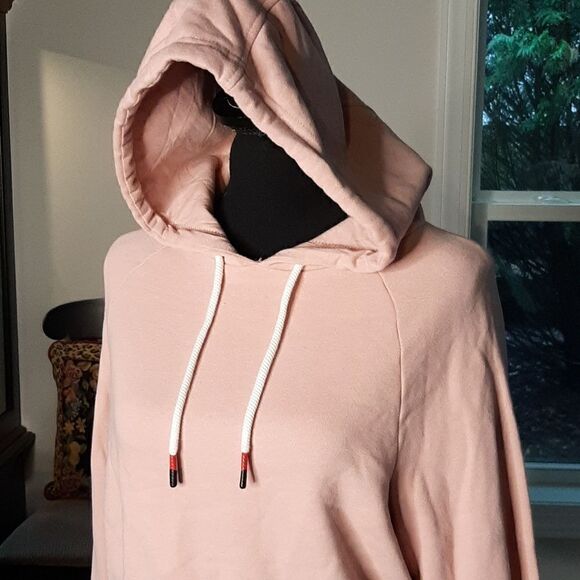 DIP Mauve Crop Top Sweatshirt Hoodie - Picture 2 of 13